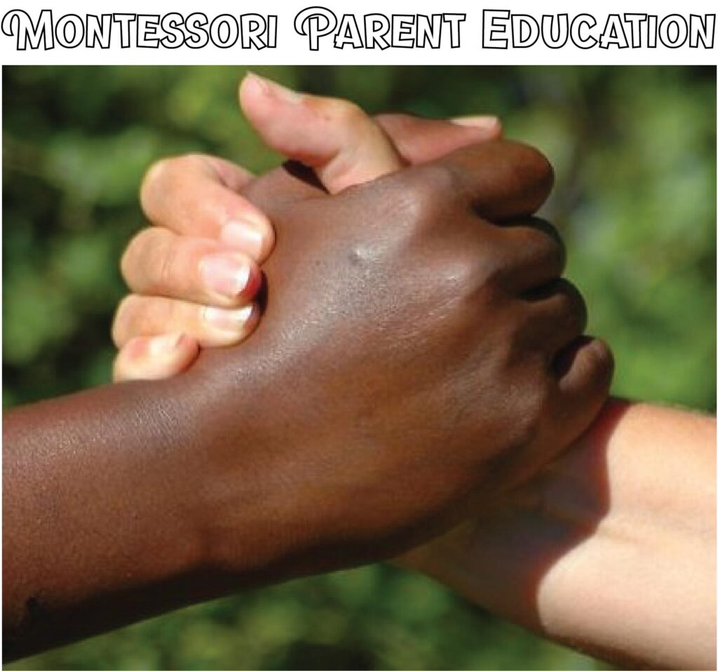 Courageous Conversations hands united Montessori Parent Education Blog - Montessori Blog - Grumble Services Montessori-inspired Elementary Learning Resources